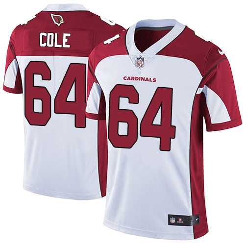 Nike Arizona Cardinals #64 Mason Cole White Men's Stitched NFL Vapor Untouchable Limited Jersey
