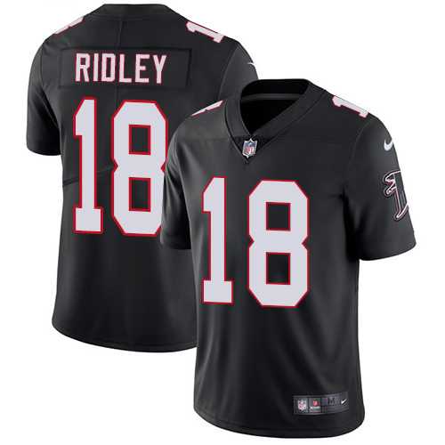 Nike Atlanta Falcons #18 Calvin Ridley Black Alternate Men's Stitched NFL Vapor Untouchable Limited Jersey