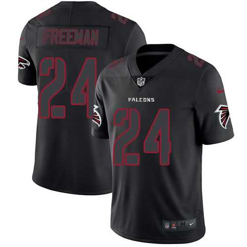 Nike Atlanta Falcons #24 Devonta Freeman Black Men's Stitched NFL Limited Rush Impact Jersey