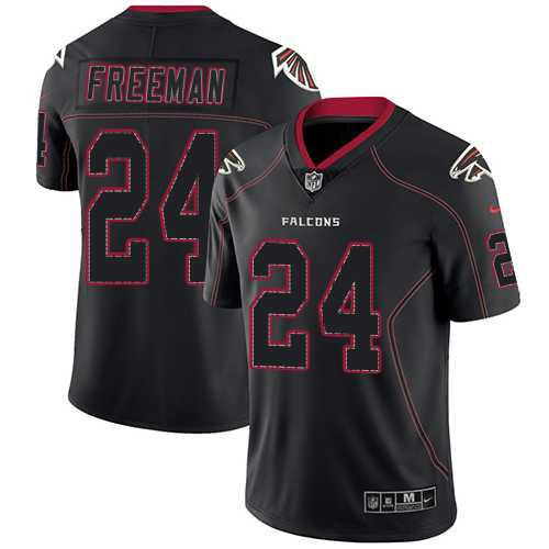 Nike Atlanta Falcons #24 Devonta Freeman Lights Out Black Men's Stitched NFL Limited Rush Jersey