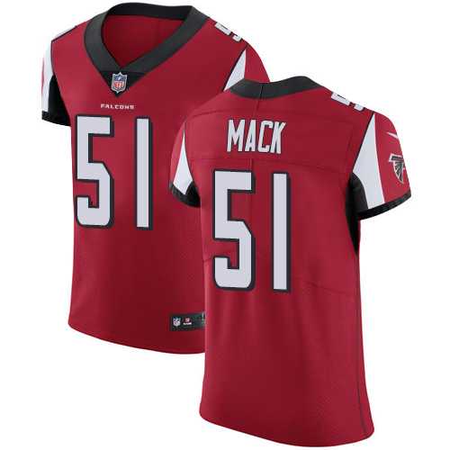 Nike Atlanta Falcons #51 Alex Mack Red Team Color Men's Stitched NFL Vapor Untouchable Elite Jersey