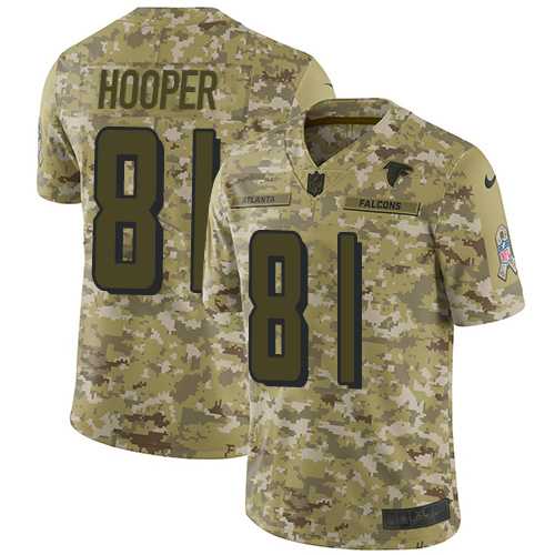Nike Atlanta Falcons #81 Austin Hooper Camo Men's Stitched NFL Limited 2018 Salute To Service Jersey