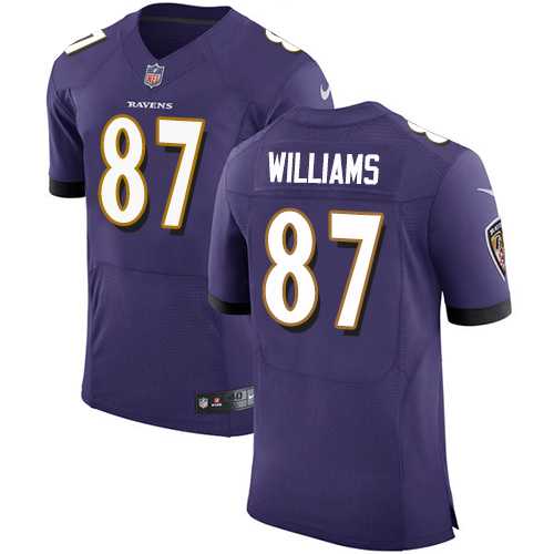 Nike Baltimore Ravens #87 Maxx Williams Purple Team Color Men's Stitched NFL Vapor Untouchable Elite Jersey