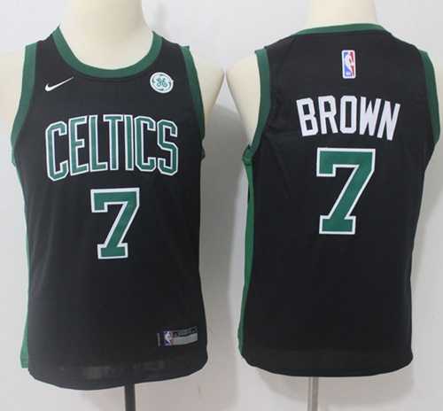 Nike Boston Celtics #7 Jaylen Brown Black NBA Swingman Statement Edition Jersey