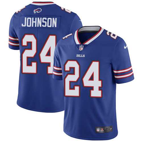 Nike Buffalo Bills #24 Taron Johnson Royal Blue Team Color Men's Stitched NFL Vapor Untouchable Limited Jersey