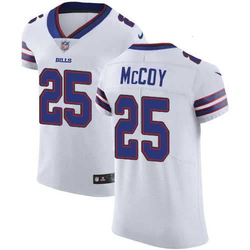 Nike Buffalo Bills #25 LeSean McCoy White Men's Stitched NFL Vapor Untouchable Elite Jersey