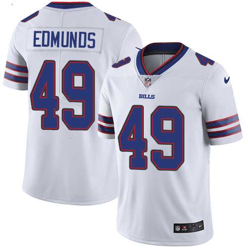 Nike Buffalo Bills #49 Tremaine Edmunds White Men's Stitched NFL Vapor Untouchable Limited Jersey