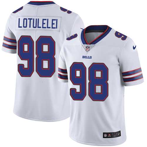 Nike Buffalo Bills #98 Star Lotulelei White Men's Stitched NFL Vapor Untouchable Limited Jersey