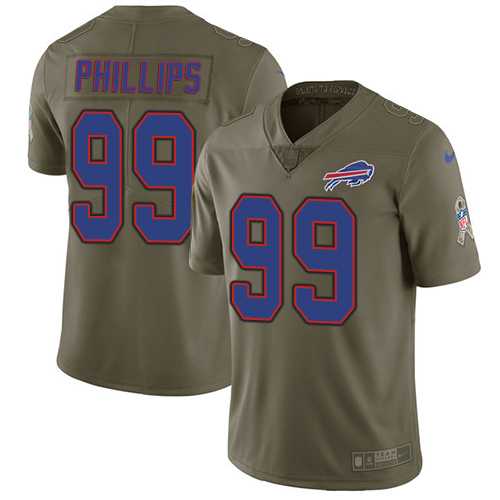 Nike Buffalo Bills #99 Harrison Phillips Olive Men's Stitched NFL Limited 2017 Salute To Service Jersey