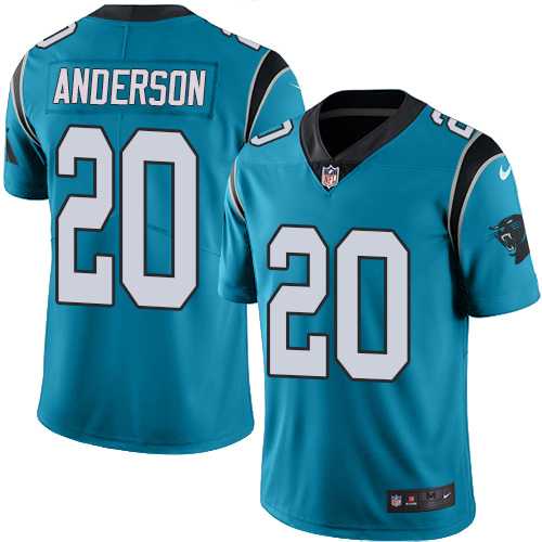 Nike Carolina Panthers #20 C.J. Anderson Blue Alternate Men's Stitched NFL Vapor Untouchable Limited Jersey