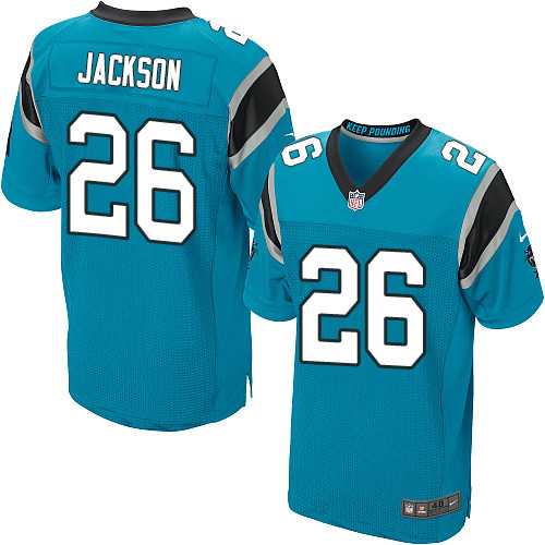 Nike Carolina Panthers #26 Donte Jackson Blue Alternate Men's Stitched NFL Elite Jersey