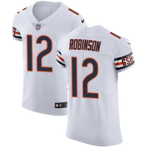 Nike Chicago Bears #12 Allen Robinson White Men's Stitched NFL Vapor Untouchable Elite Jersey