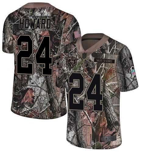 Nike Chicago Bears #24 Jordan Howard Camo Men's Stitched NFL Limited Rush Realtree Jersey