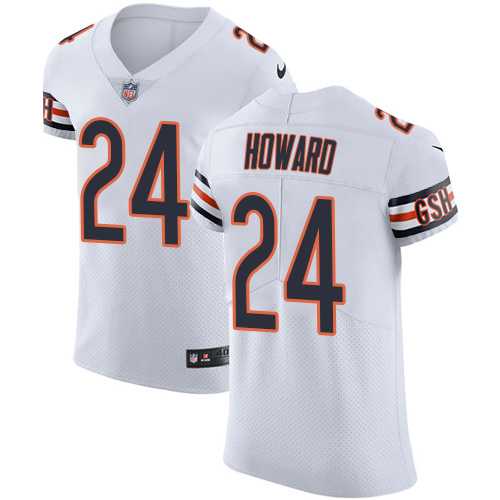 Nike Chicago Bears #24 Jordan Howard White Men's Stitched NFL Vapor Untouchable Elite Jersey