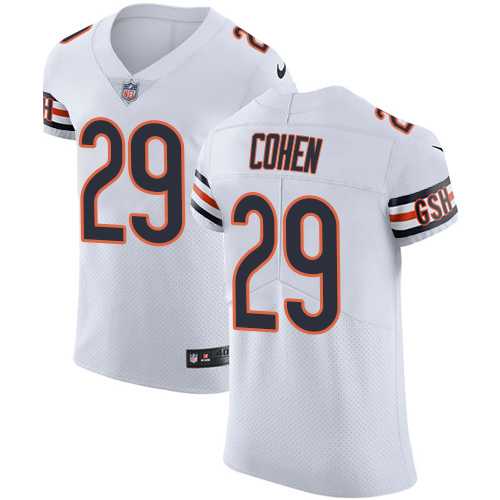 Nike Chicago Bears #29 Tarik Cohen White Men's Stitched NFL Vapor Untouchable Elite Jersey