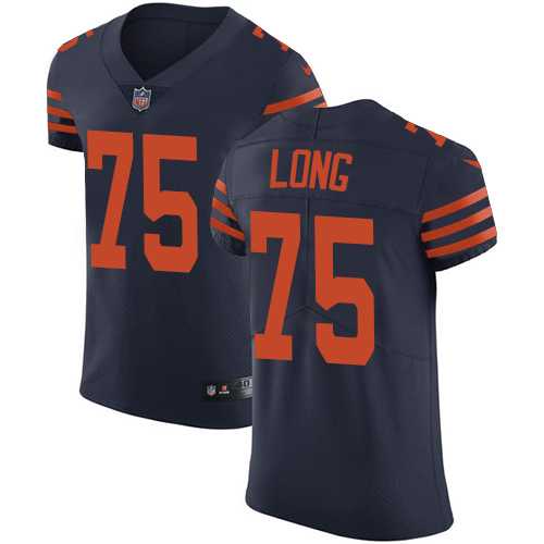 Nike Chicago Bears #75 Kyle Long Navy Blue Alternate Men's Stitched NFL Vapor Untouchable Elite Jersey