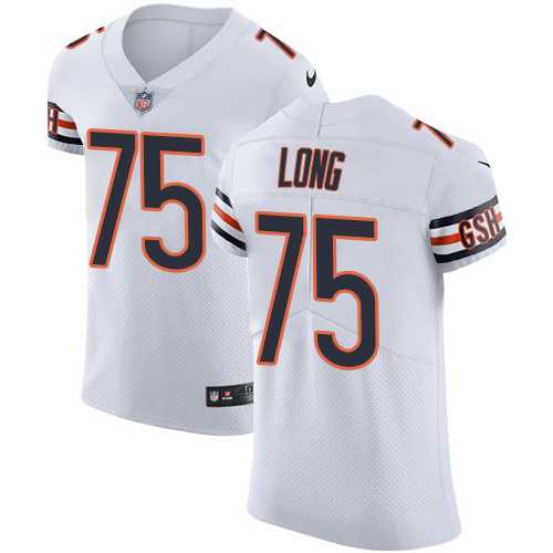Nike Chicago Bears #75 Kyle Long White Men's Stitched NFL Vapor Untouchable Elite Jersey
