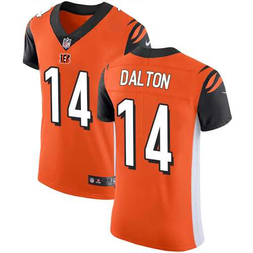 Nike Cincinnati Bengals #14 Andy Dalton Orange Alternate Men's Stitched NFL Vapor Untouchable Elite Jersey