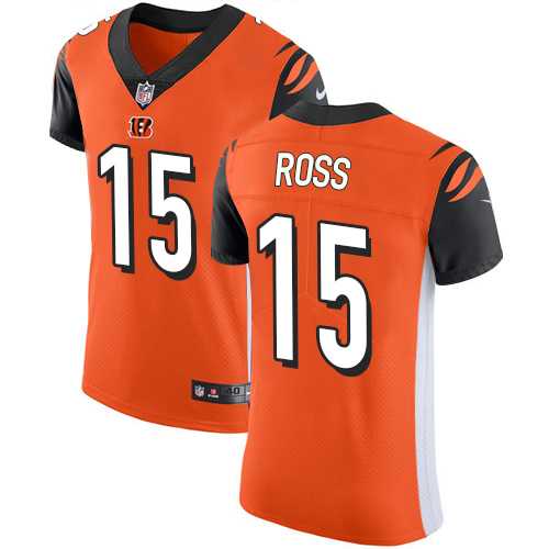 Nike Cincinnati Bengals #15 John Ross Orange Alternate Men's Stitched NFL Vapor Untouchable Elite Jersey