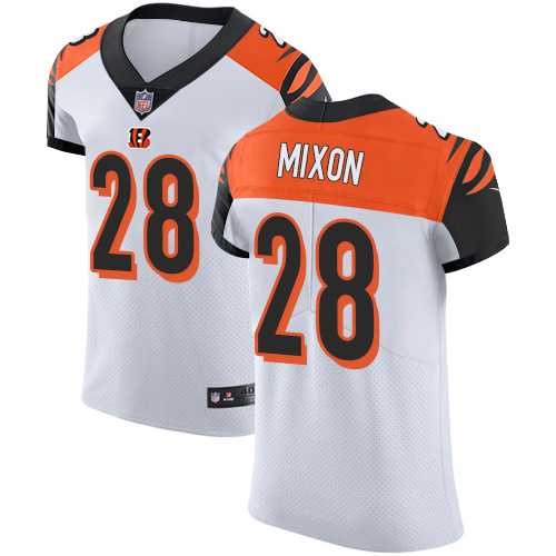 Nike Cincinnati Bengals #28 Joe Mixon White Men's Stitched NFL Vapor Untouchable Elite Jersey