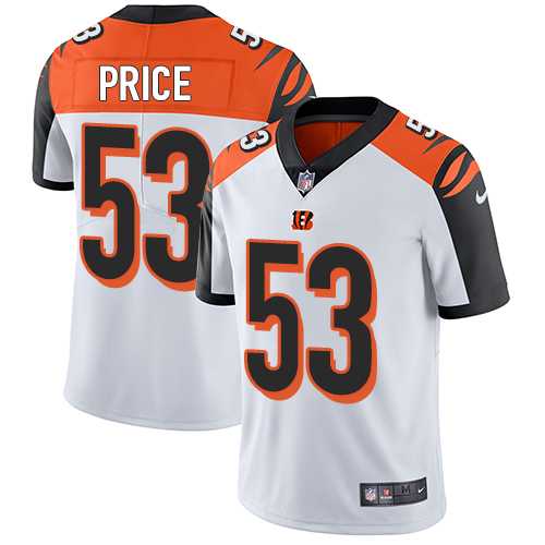 Nike Cincinnati Bengals #53 Billy Price White Men's Stitched NFL Vapor Untouchable Limited Jersey