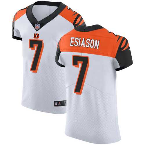Nike Cincinnati Bengals #7 Boomer Esiason White Men's Stitched NFL Vapor Untouchable Elite Jersey