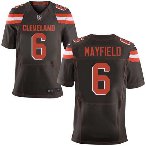 Nike Cleveland Browns #6 Baker Mayfield Brown Team Color Men's Stitched NFL Elite Jersey