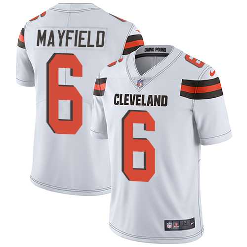 Nike Cleveland Browns #6 Baker Mayfield White Men's Stitched NFL Vapor Untouchable Limited Jersey