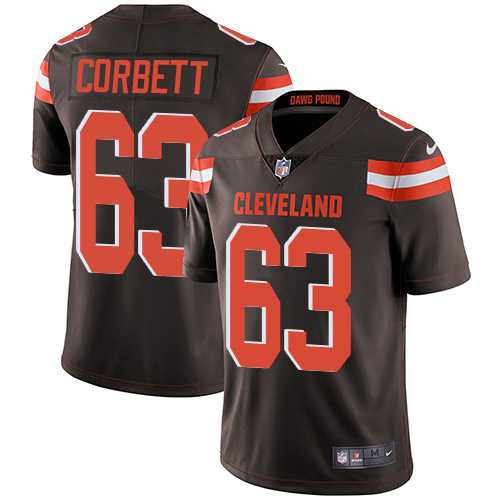 Nike Cleveland Browns #63 Austin Corbett Brown Team Color Men's Stitched NFL Vapor Untouchable Limited Jersey