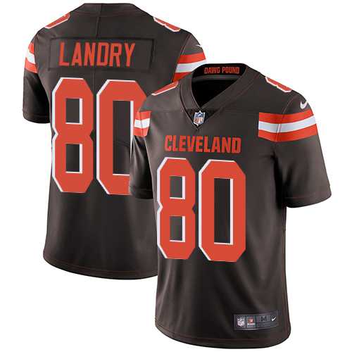 Nike Cleveland Browns #80 Jarvis Landry Brown Team Color Men's Stitched NFL Vapor Untouchable Limited Jersey