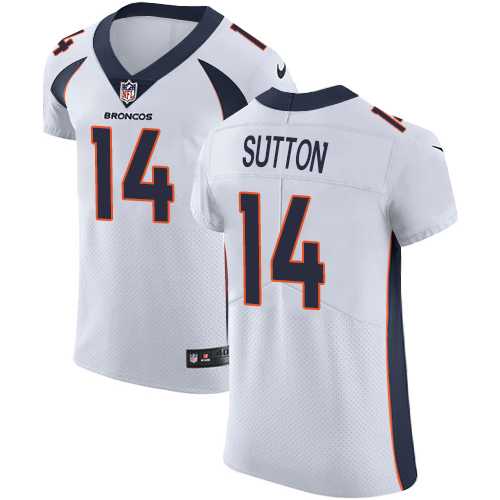 Nike Denver Broncos #14 Courtland Sutton White Men's Stitched NFL Vapor Untouchable Elite Jersey