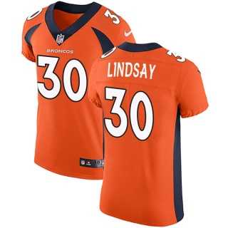 Nike Denver Broncos #30 Phillip Lindsay Orange Team Color Men's Stitched NFL Vapor Untouchable Elite Jersey