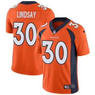 Nike Denver Broncos #30 Phillip Lindsay Orange Team Color Men's Stitched NFL Vapor Untouchable Limited Jerseys