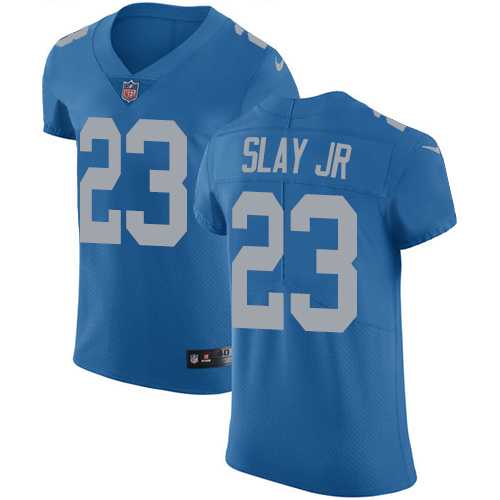 Nike Detroit Lions #23 Darius Slay Jr Blue Throwback Men's Stitched NFL Vapor Untouchable Elite Jersey