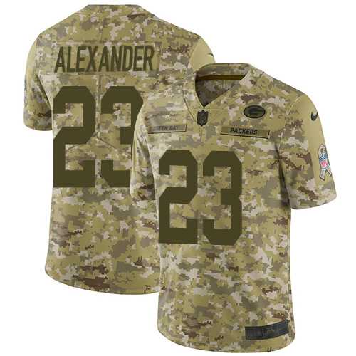 Nike Green Bay Packers #23 Jaire Alexander Camo Men's Stitched NFL Limited 2018 Salute To Service Jersey