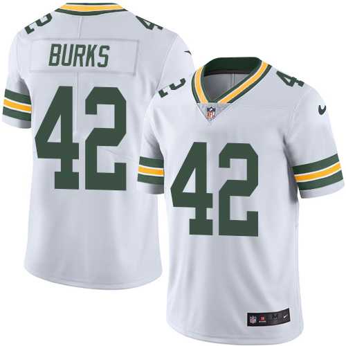 Nike Green Bay Packers #42 Oren Burks White Men's Stitched NFL Vapor Untouchable Limited Jersey