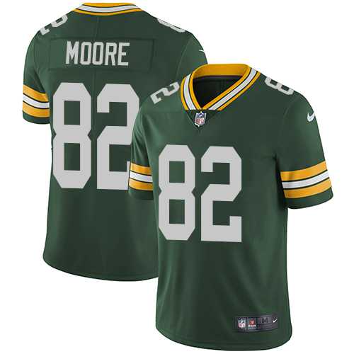 Nike Green Bay Packers #82 J'Mon Moore Green Team Color Men's Stitched NFL Vapor Untouchable Limited Jersey