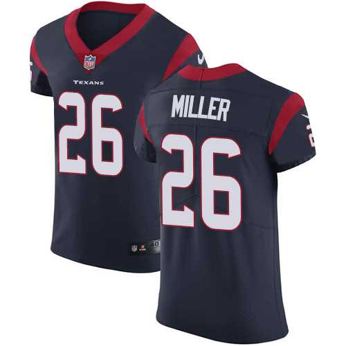 Nike Houston Texans #26 Lamar Miller Navy Blue Team Color Men's Stitched NFL Vapor Untouchable Elite Jersey