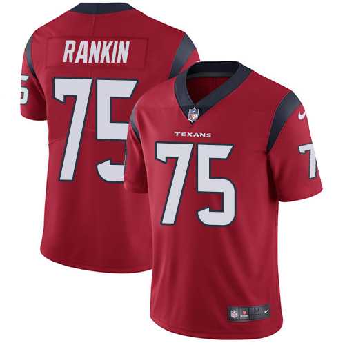 Nike Houston Texans #75 Martinas Rankin Red Alternate Men's Stitched NFL Vapor Untouchable Limited Jersey