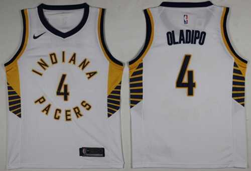 Nike Indiana Pacers #4 Victor Oladipo White NBA Swingman Association Edition Jersey