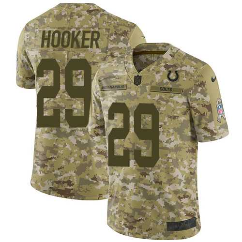 Nike Indianapolis Colts #29 Malik Hooker Camo Men's Stitched NFL Limited 2018 Salute To Service Jersey