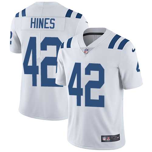 Nike Indianapolis Colts #42 Nyheim Hines White Men's Stitched NFL Vapor Untouchable Limited Jersey