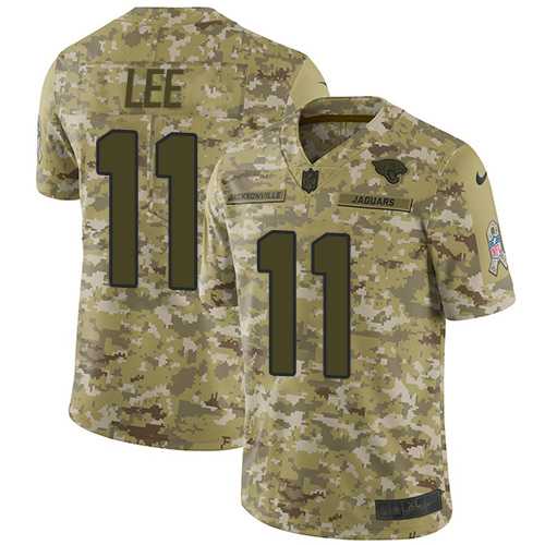 Nike Jacksonville Jaguars #11 Marqise Lee Camo Men's Stitched NFL Limited 2018 Salute To Service Jersey