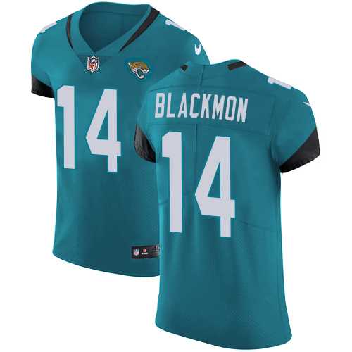 Nike Jacksonville Jaguars #14 Justin Blackmon Teal Green Alternate Men's Stitched NFL Vapor Untouchable Elite Jersey