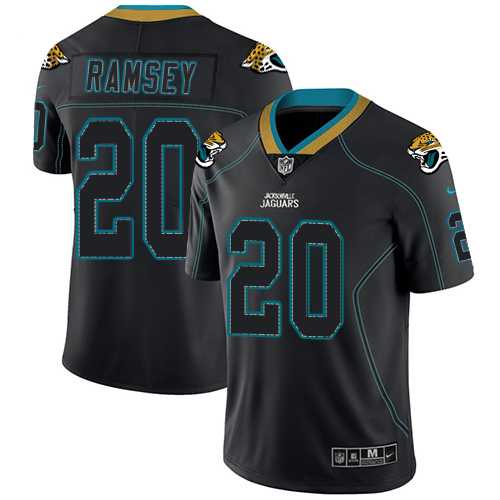 Nike Jacksonville Jaguars #20 Jalen Ramsey Lights Out Black Men's Stitched NFL Limited Rush Jersey