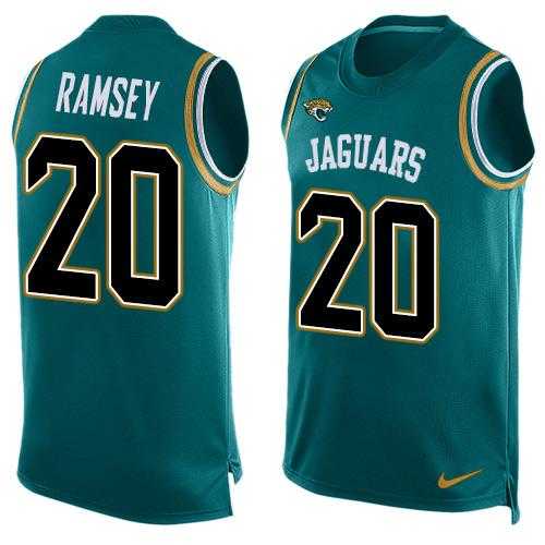 Nike Jacksonville Jaguars #20 Jalen Ramsey Teal Green Alternate Men's Stitched NFL Limited Tank Top Jersey
