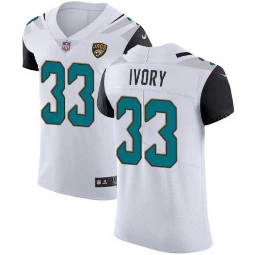 Nike Jacksonville Jaguars #33 Chris Ivory White Men's Stitched NFL Vapor Untouchable Elite Jersey