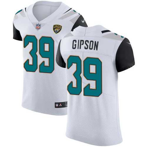 Nike Jacksonville Jaguars #39 Tashaun Gipson White Men's Stitched NFL Vapor Untouchable Elite Jersey