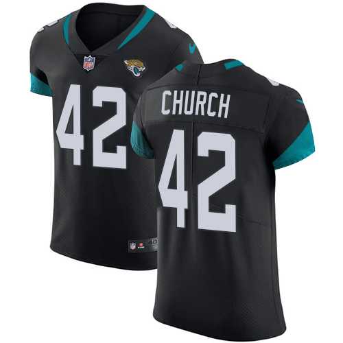 Nike Jacksonville Jaguars #42 Barry Church Black Alternate Men's Stitched NFL Vapor Untouchable Elite Jersey