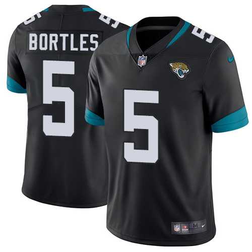Nike Jacksonville Jaguars #5 Blake Bortles Black Team Color Men's Stitched NFL Vapor Untouchable Limited Jersey